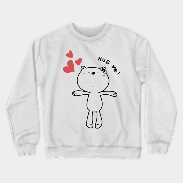 Hug Me Crewneck Sweatshirt by RioDesign2020